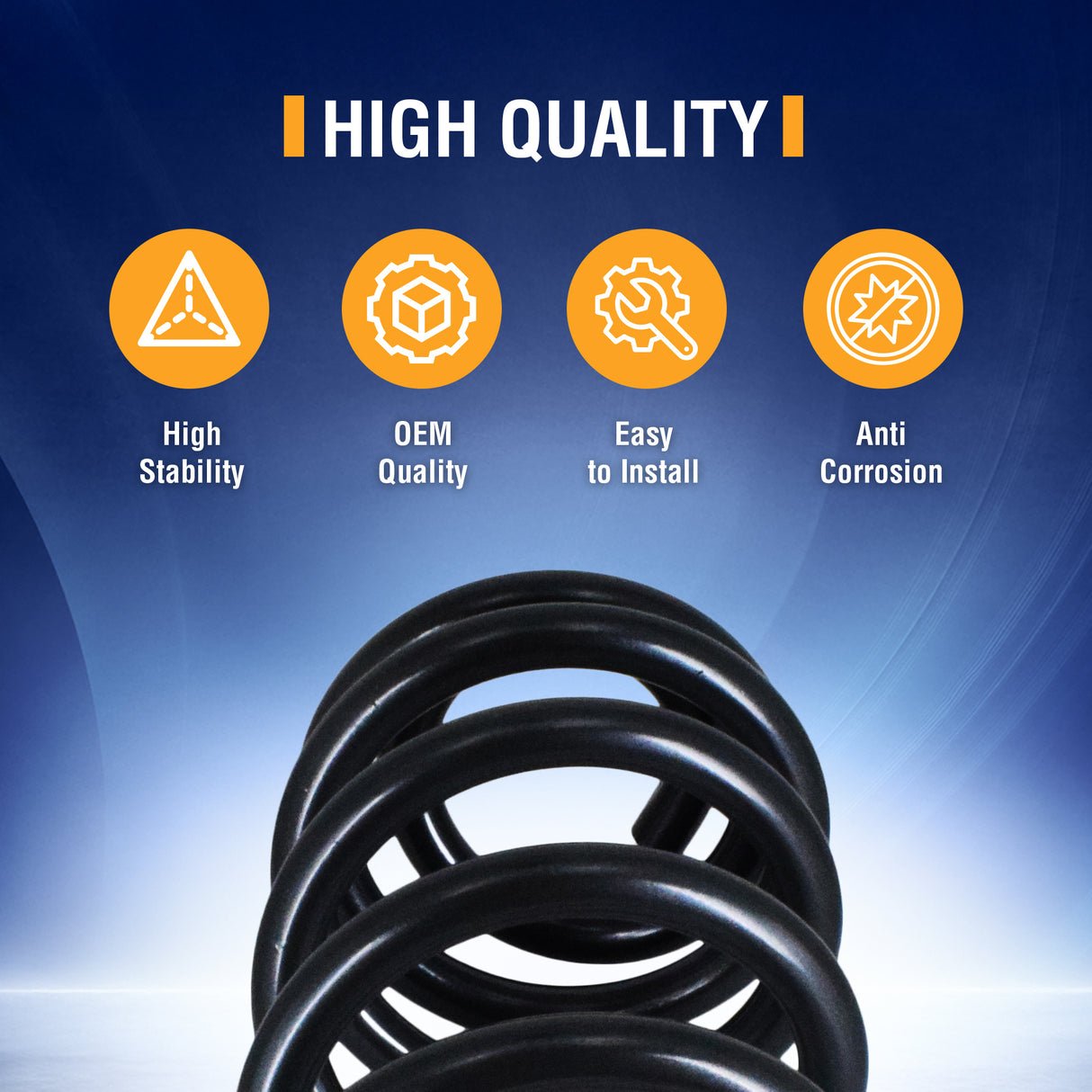 Rear Heavy Duty Coil Spring for 2000-2023 Chevy Tahoe Suburban GMC Yukon XL | Replacement 929-930