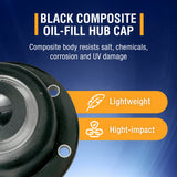 Composite Hub Cap with Plug & Gasket | 6 Hole 4.5 BC | Replaces 343-4024 | 2 Pack