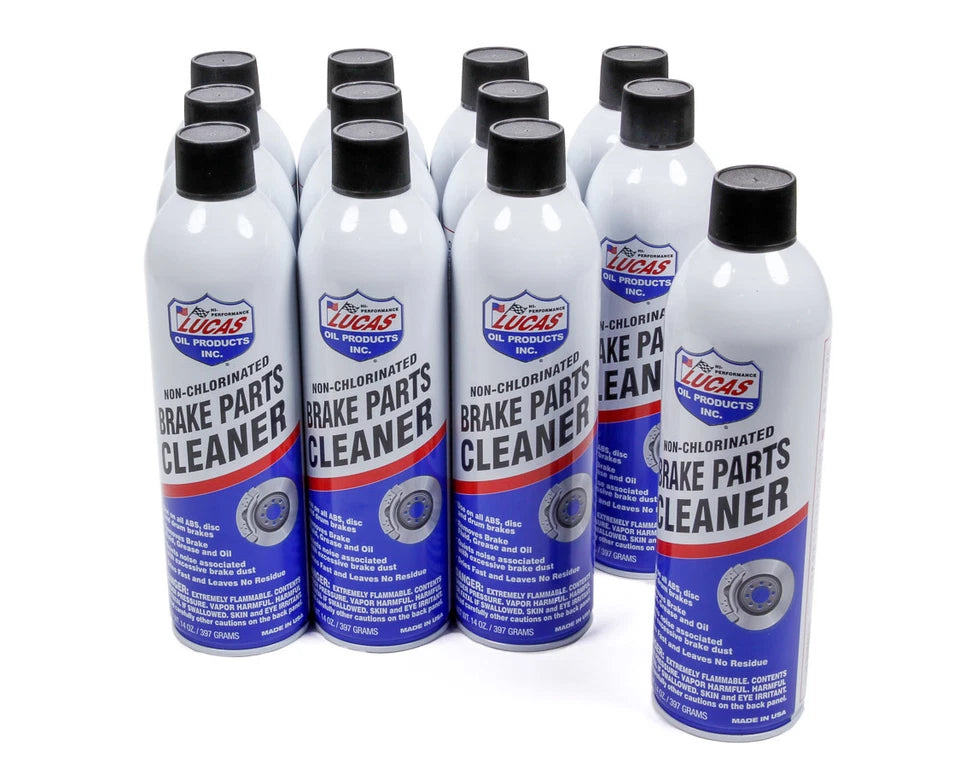 Lucas Oil 10906 Non-Chlorinated Brake Parts Cleaner - 14 oz, Pack of 12