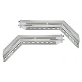Stainless Steel Mud Flap Hanger 30" 45 Degree Angled Pair