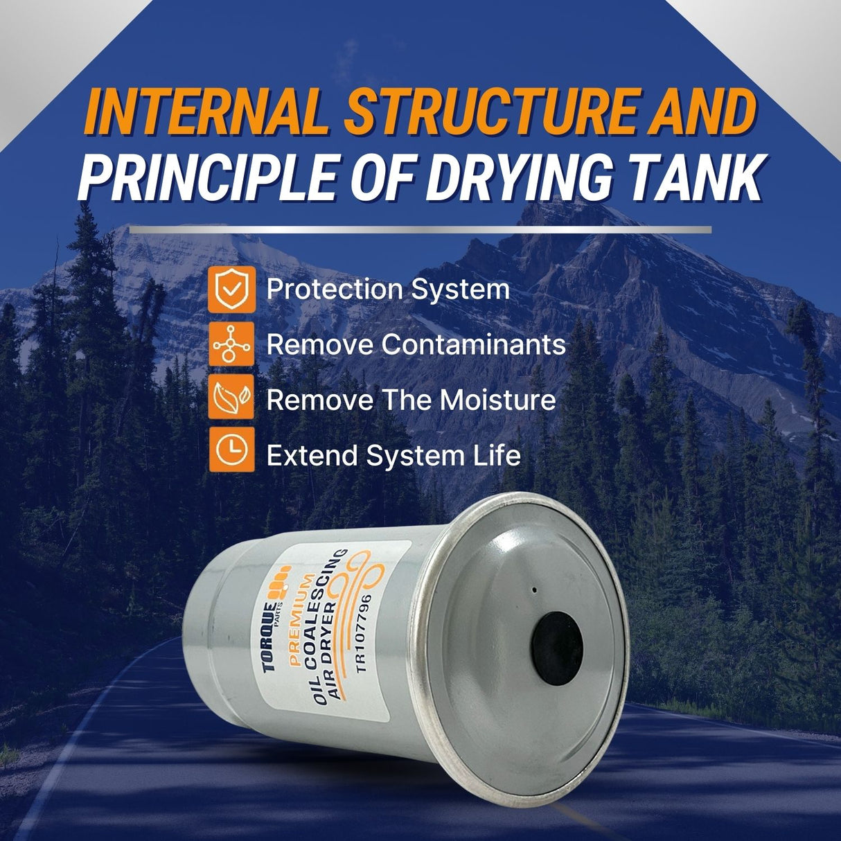 Air Dryer Desiccant Cartridge | Replacement Bendix 107796