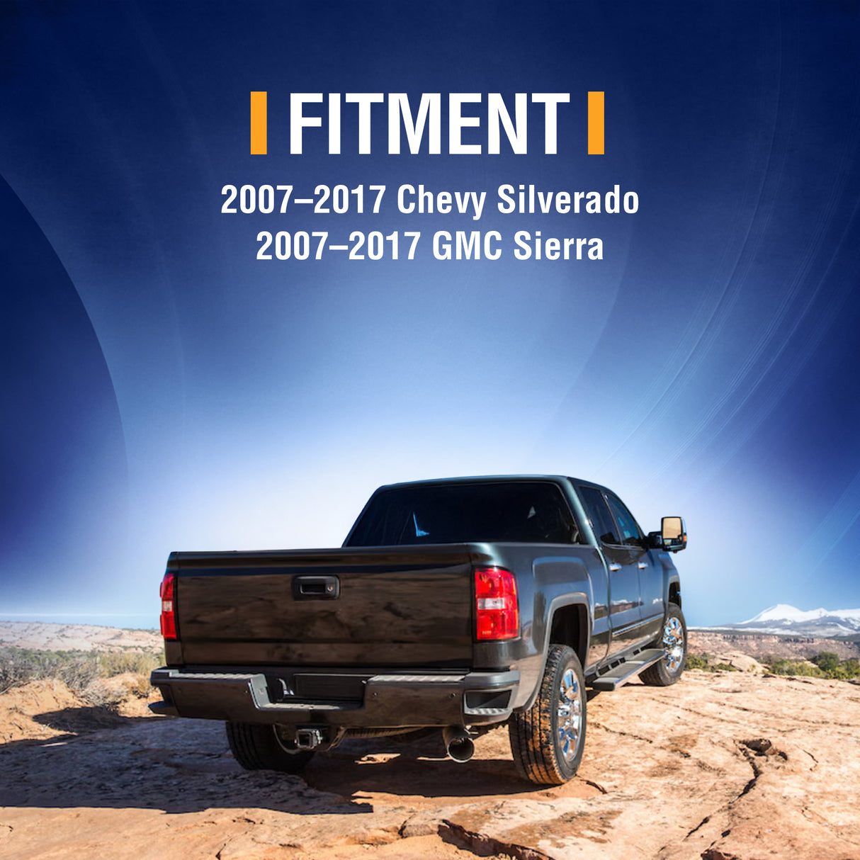 Rear Spare Tire Support Crossmember with Shock Mount for 2007–2017 Chevy Silverado GMC Sierra