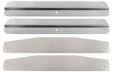 Universal Mud Flap Weights - 24" x 4" Chrome, 3-Stud Fit - Pair