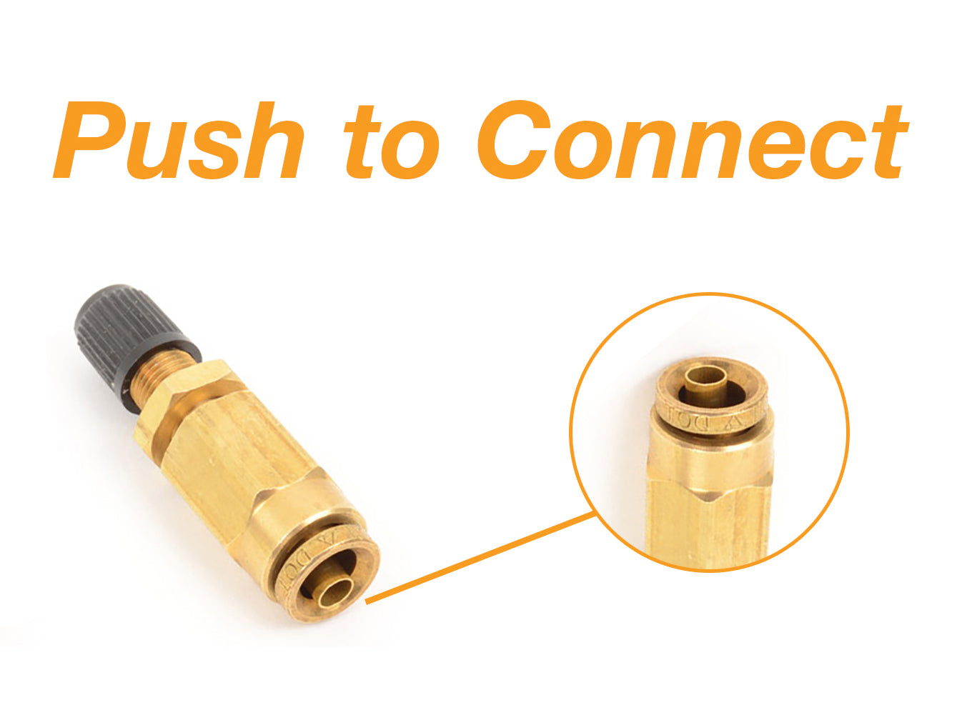 10 x Schrader Valve Inflation Push-To-Connect for 1/4" tube Aftermarketus Other Pick-up Truck Parts