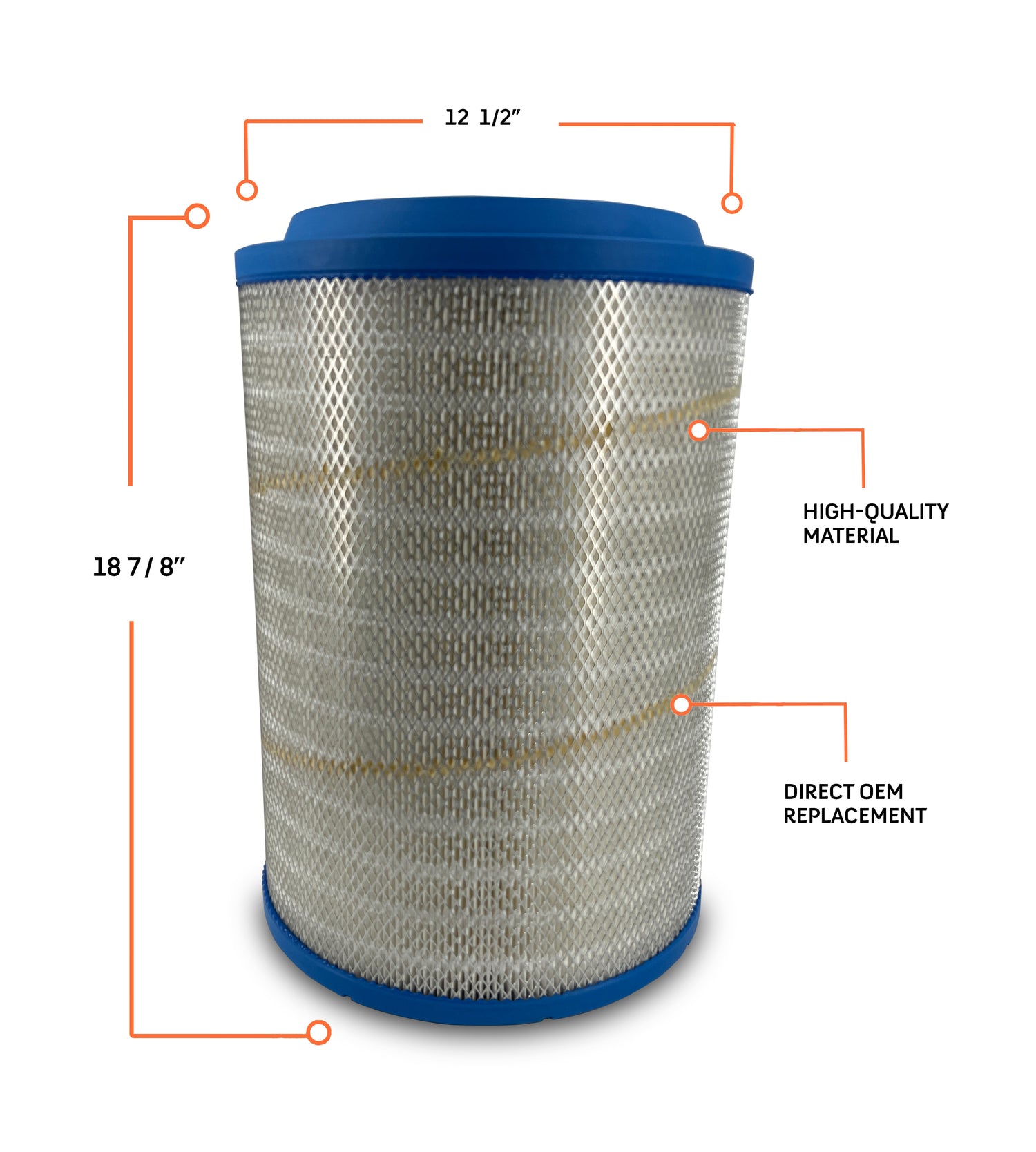 Engine Air Filter with 2 Cabin Filter for Volvo VNL | Replacement Fleetguard AF26163M Baldwin PA4681 Aftermarketus Air Filters