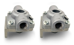 Set of 2 QR-1 Quick Release Tractor Trailer Valve (Replaces Bendix 229860) Aftermarketus Valves