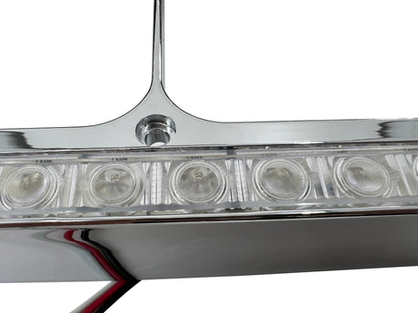 Headlight Bezel with Amber Light Strip for Kenworth Peterbilt Freightliner Semi Trucks | Pair Aftermarketus Headlights
