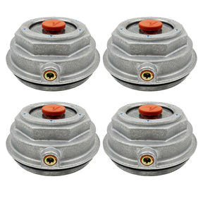 4 of 340-4075 Aluminum Screw-on Hub Cap for Trailer Axle Aftermarketus Hub Caps