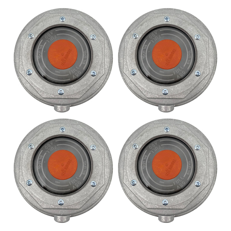 4 of 340-4075 Aluminum Screw-on Hub Cap for Trailer Axle - AFTERMARKETUS Torque Hub Caps