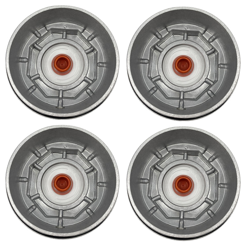 4 of 340-4075 Aluminum Screw-on Hub Cap for Trailer Axle - AFTERMARKETUS Torque Hub Caps