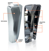 Door Side Mirror Cover for 2004-2018 Volvo VNL | Replacement 85133995 85133998 | Pair Aftermarketus Mirrors and Covers