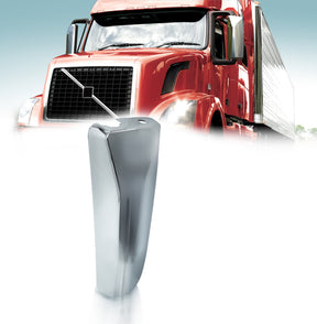 Door Side Mirror Cover for 2004-2018 Volvo VNL Semi Truck | Replacement Volvo 85133995 | Chrome | Left Aftermarketus Mirrors and Covers