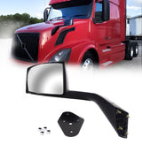 TORQUE Hood Mirror with Mounting Kit for 2004-17 Volvo VNL