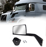 Left Chrome Hood Mirror Replacement for 2004-17 Volvo VNL