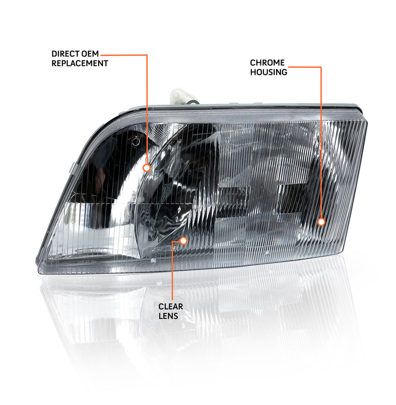 Headlight Driver Side for 99-11 Volvo VNM & 96-03 Volvo VNL