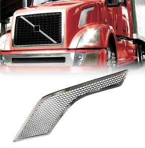 Hood Air Intake Grille for 2003-2017 Volvo VNL | Replacement Volvo 85104902 | Chrome | Left Aftermarketus Grilles