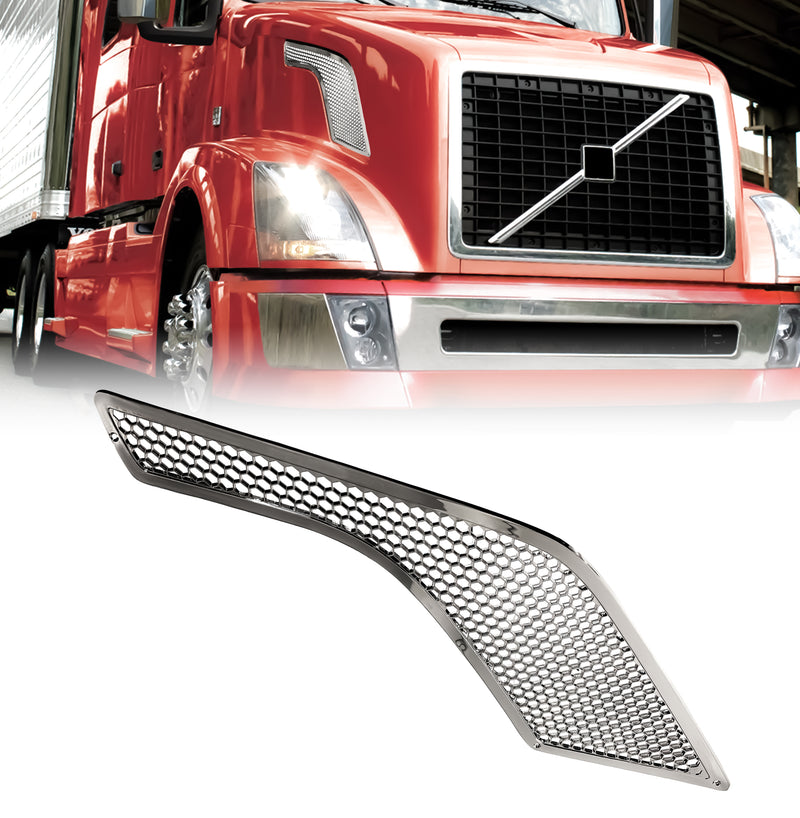 TORQUE Chrome Right Side Grille Air Intake Vent for Volvo RH