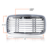 TORQUE Chrome Grille Grill for 2000-08 Freightliner Columbia