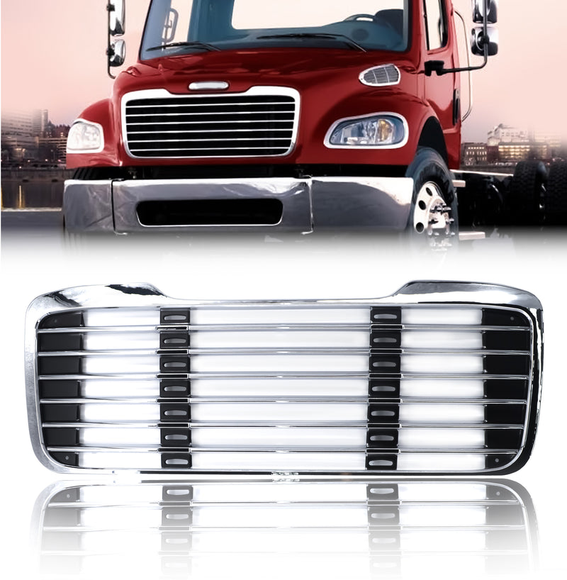 Freightliner M2 Chrome Grille 2003-2015 w/o Bug Screen