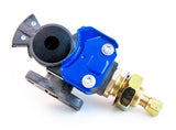 TORQUE Service Gladhand Blue with Shut-off Valve