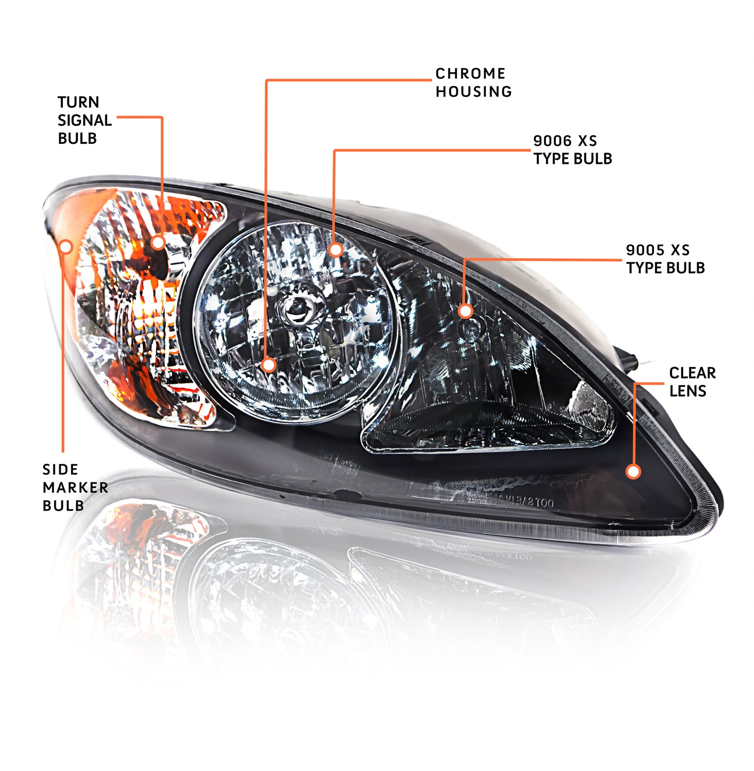 Headlight for 2008-2016 International Prostar | Replacement International 3596015C91 3596015C92 | Pair Aftermarketus Headlights