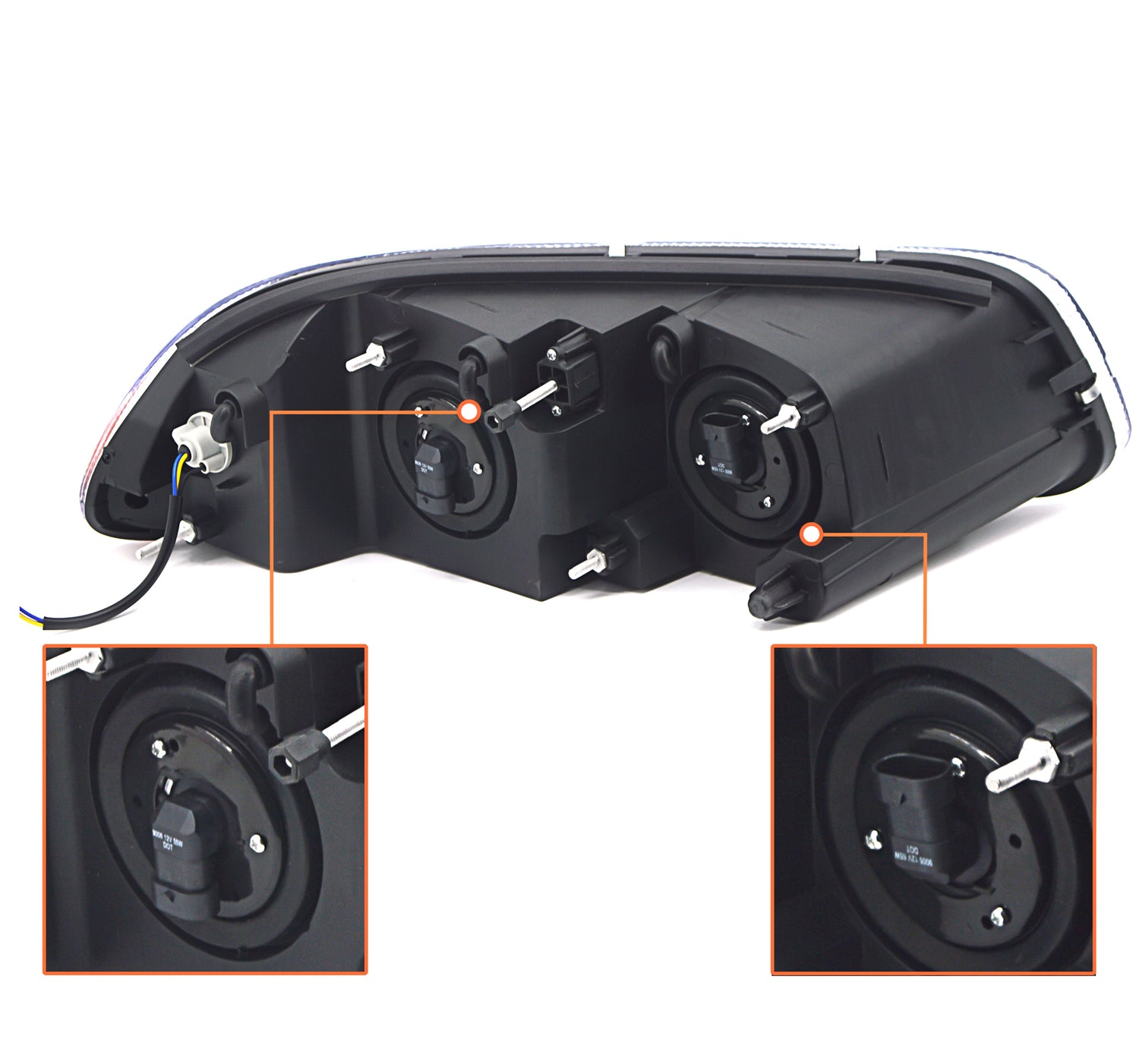 Halogen Headlight for 2007-2011 Mack Vision Granite Pinnacle | Replacement Mack 21836340 21836341 | Pair Aftermarketus Headlights