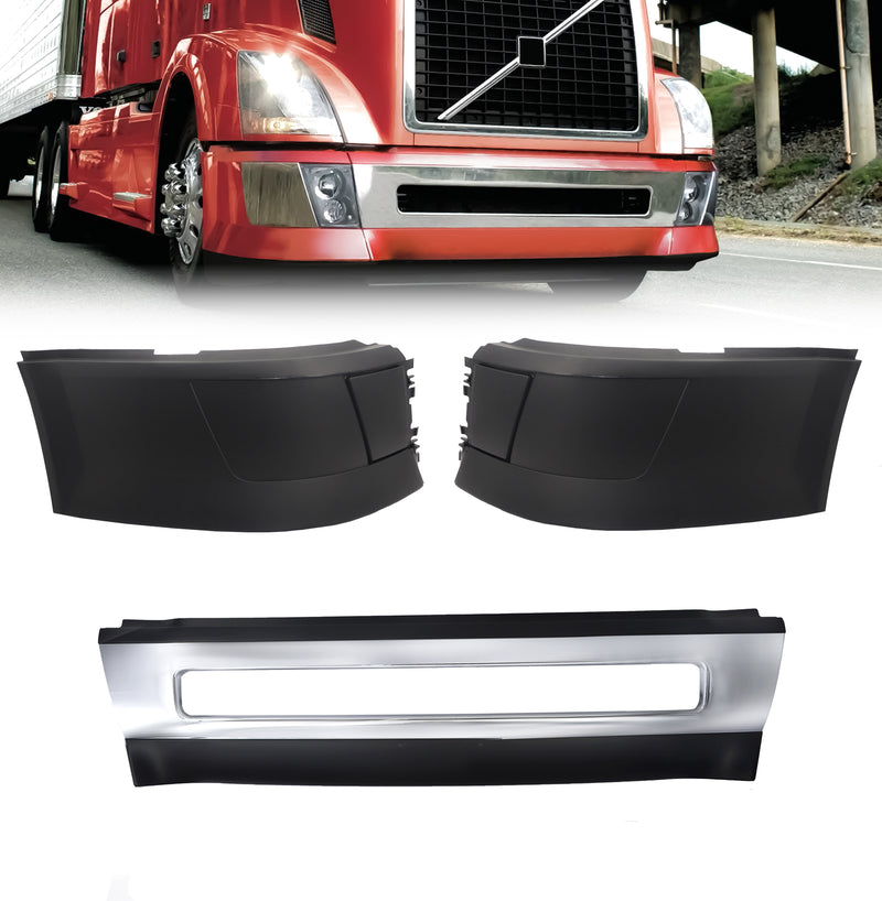 2004-15 Volvo VNL Bumper Replacement without Fog Light Holes