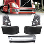 Complete Bumper Replacement with Headlights for 2004-2017 Volvo VNL Semi Trucks Aftermarketus Bumpers
