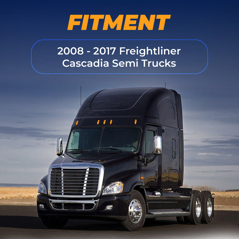Front Chrome Center Bumper Cover for 2008-2017 Freightliner