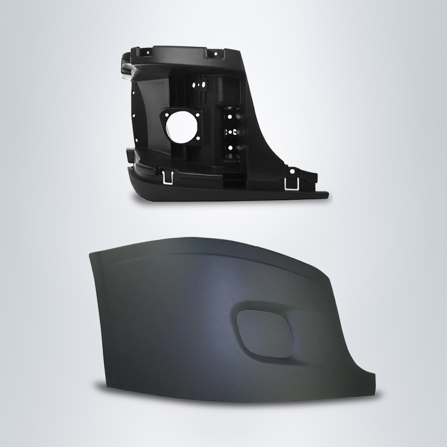 Bumper with Reinforcement Support for 2008-2017 Freightliner Cascadia | Right Aftermarketus Bumpers