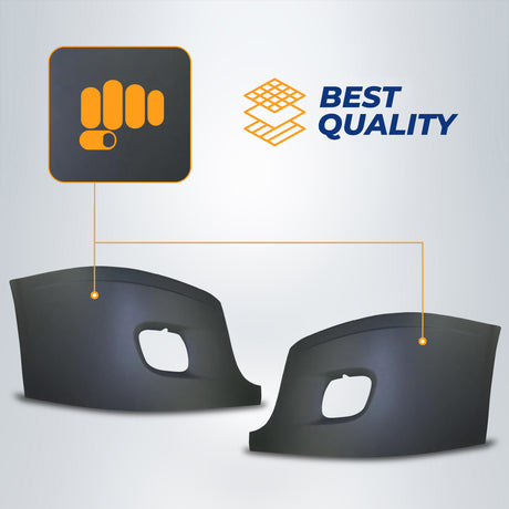 Bumper Cover Replacement (with Fog Light Hole) for 2008-2017 Freightliner | Pair Aftermarketus Bumpers