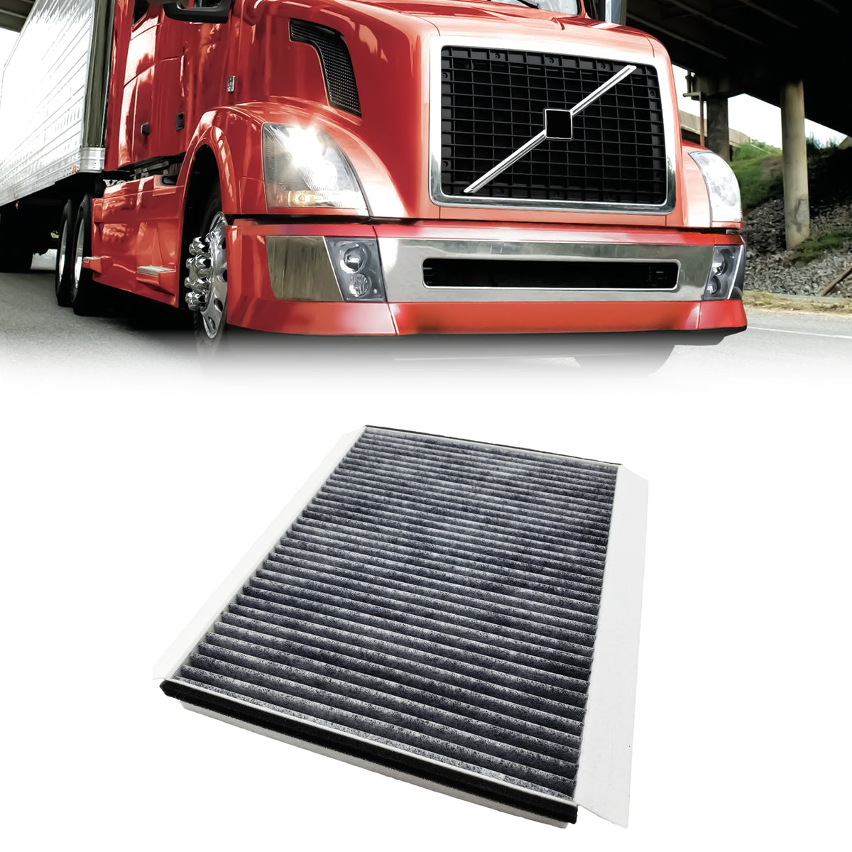 Cabin Air Filter for Cummins ISX & Volvo D12/D13/D16 | Replacement PA4 ...