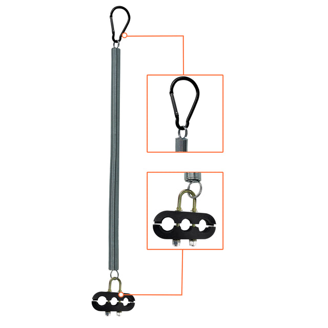 3in1 ABS Air Line Hose Tracker Tender Kit 25" Single Spring - AFTERMARKETUS Torque Other Air Brake Parts