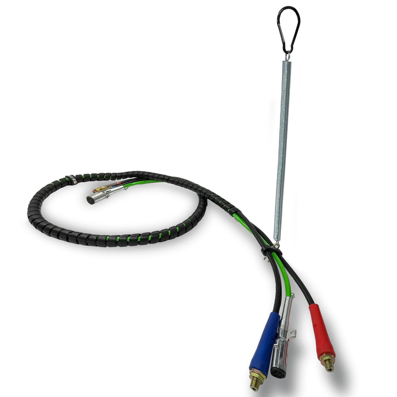 3in1 ABS Air Line Hose Tracker Tender Kit 25" Single Spring - AFTERMARKETUS Torque Other Air Brake Parts