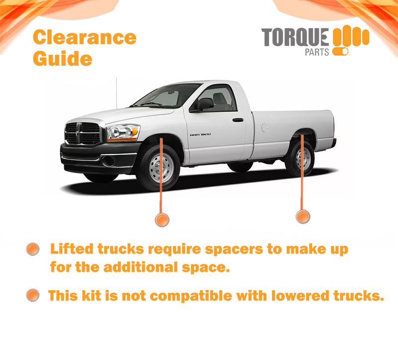 TORQUE Air Spring Bag Suspension Kit for 2015-22 Ford F150