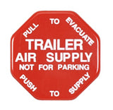 Red Trailer Parking Air Supply Knob Replaces Bendix 298817