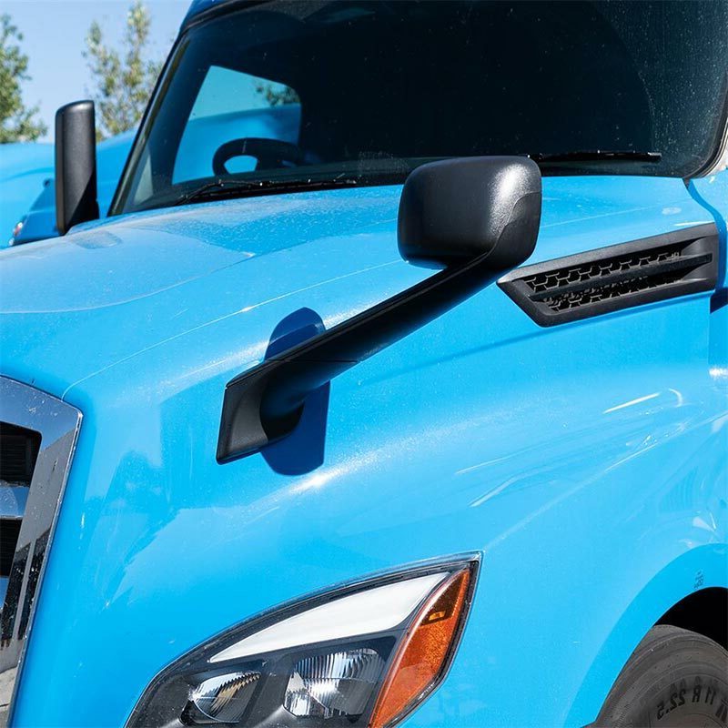 Hood Side Mirror for 2018-2024 Freightliner Cascadia | Replacement A2273566000 A2273566001 | Pair Aftermarketus Mirrors and Covers