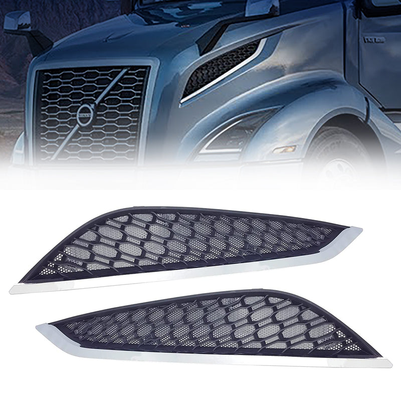 TORQUE Hood Side Grille Replacements for 2018+ Volvo VNL