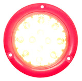 Truck Trailer 4" Round 12 LED Red Stop Turn Brake Tail Light