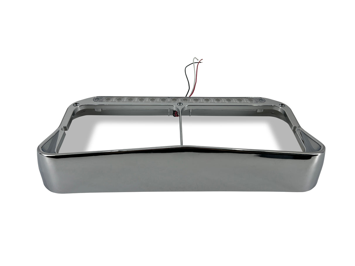 Chrome Headlight Bezel w/ LED Strip for Kenworth & Peterbilt - AFTERMARKETUS Torque Headlights