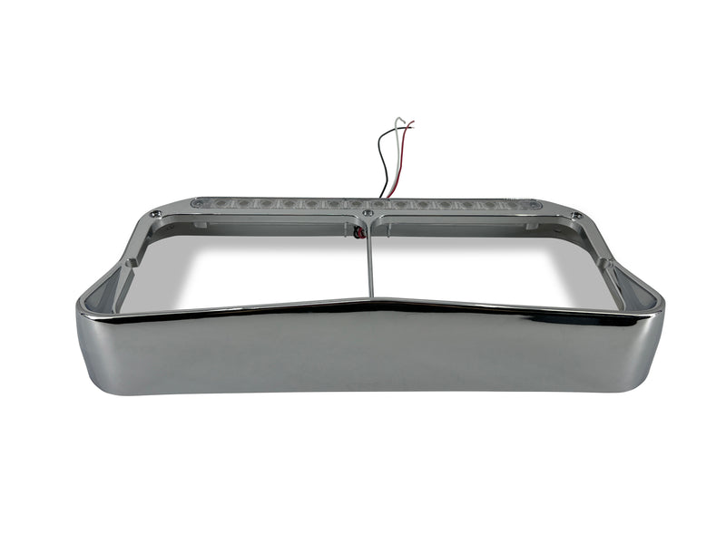 Chrome Headlight Bezel w/ LED Strip for Kenworth & Peterbilt