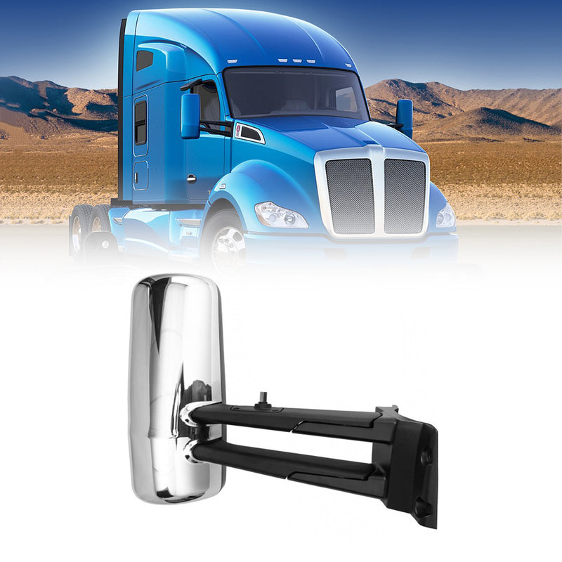 Door Mirror for Kenworth T680 T880 - Heated - Chrome - Right