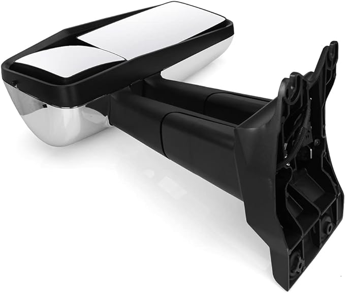 Door Side Mirror Replacement for 2014-2021 Kenworth T680 T880 W990 | Chrome | Heated | Pair Aftermarketus Mirrors and Covers
