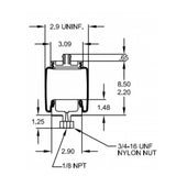 Sleeve Style Cab Air Spring Replaces Peterbilt R81-6002