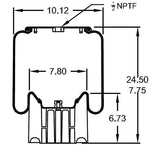 Air Bag Spring Replacement for Firestone 8864, W01-358-8864 - AFTERMARKETUS Torque Reversible Sleeve Air Springs