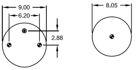 Air Bag Spring Replacement for Kenworth C811011, C81-1011 - AFTERMARKETUS Torque Reversible Sleeve Air Springs