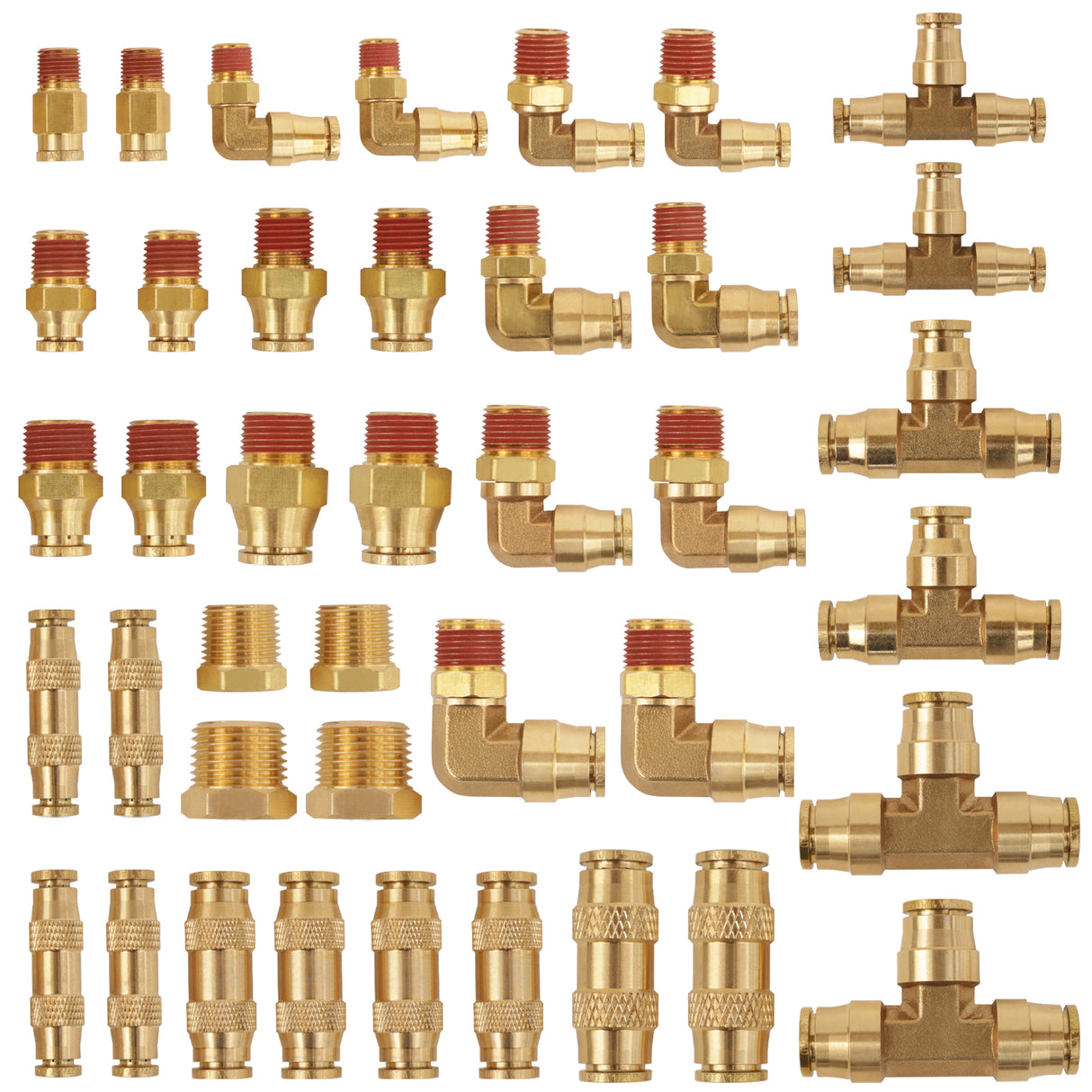 Brass DOT Push-in Fitting Assortment Kit with Air Tubing - AFTERMARKETUS Torque Pick Up Convoluted Air Springs