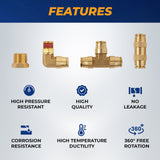 Brass DOT Push-in Fitting Assortment Kit with Air Tubing - AFTERMARKETUS Torque Pick Up Convoluted Air Springs