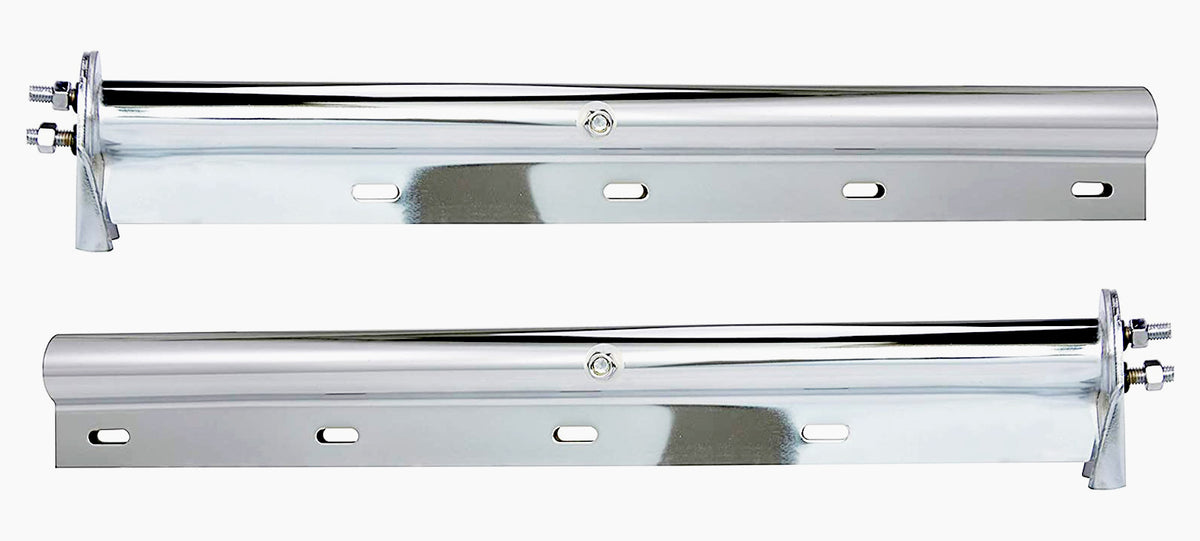 30 Inch Straight Angled Mud Flap Hanger | Chrome | Pair – Aftermarketus