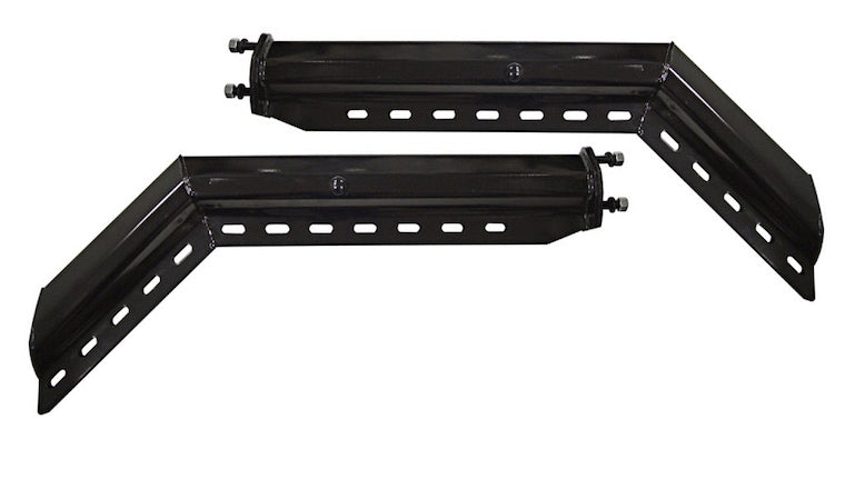 TORQUE Black Mud Flap Hanger 30 Inch 45 Degree Angled Pair - AFTERMARKETUS Torque Mud Flap Hangers